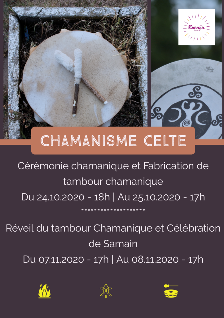 Chamanisme Celte. Cérémonie chamanique et fabrication de tambour chamanique