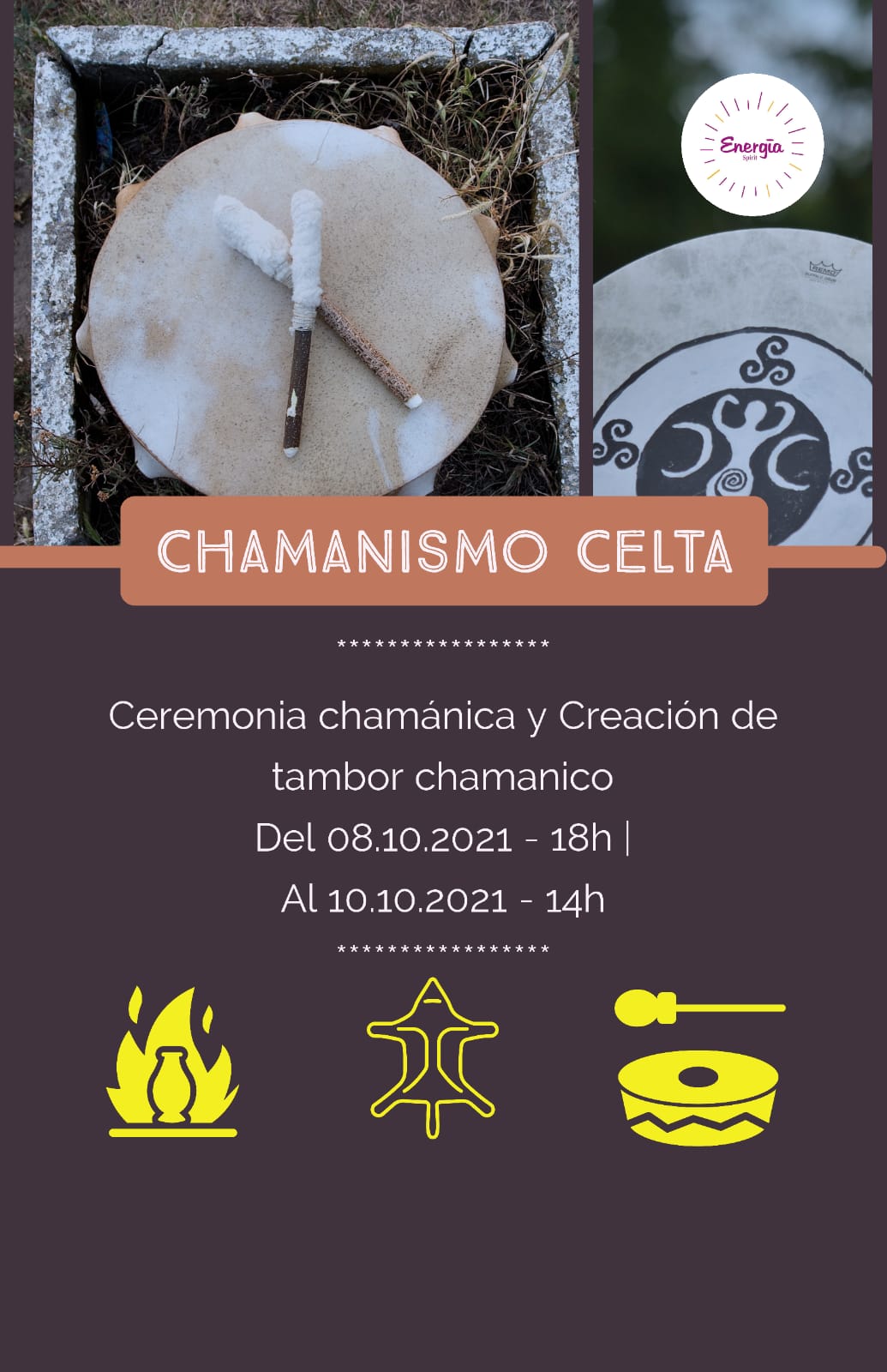 Chamanismo celta. ceremonia chamanica y creacion de tambor chamanico