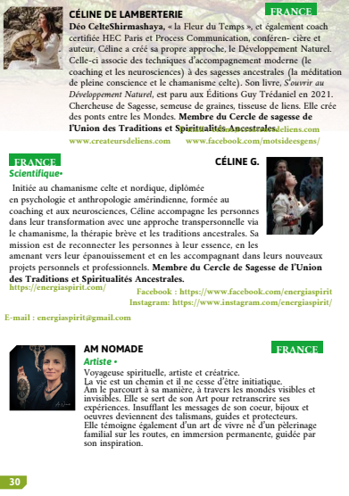 au programme du 16 ème festival du chamanisme